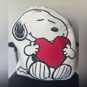 Snoopy Peanuts Heart Pillow Plush